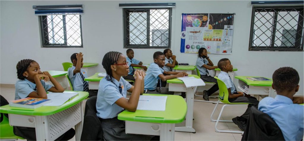 Junior secondary students in class