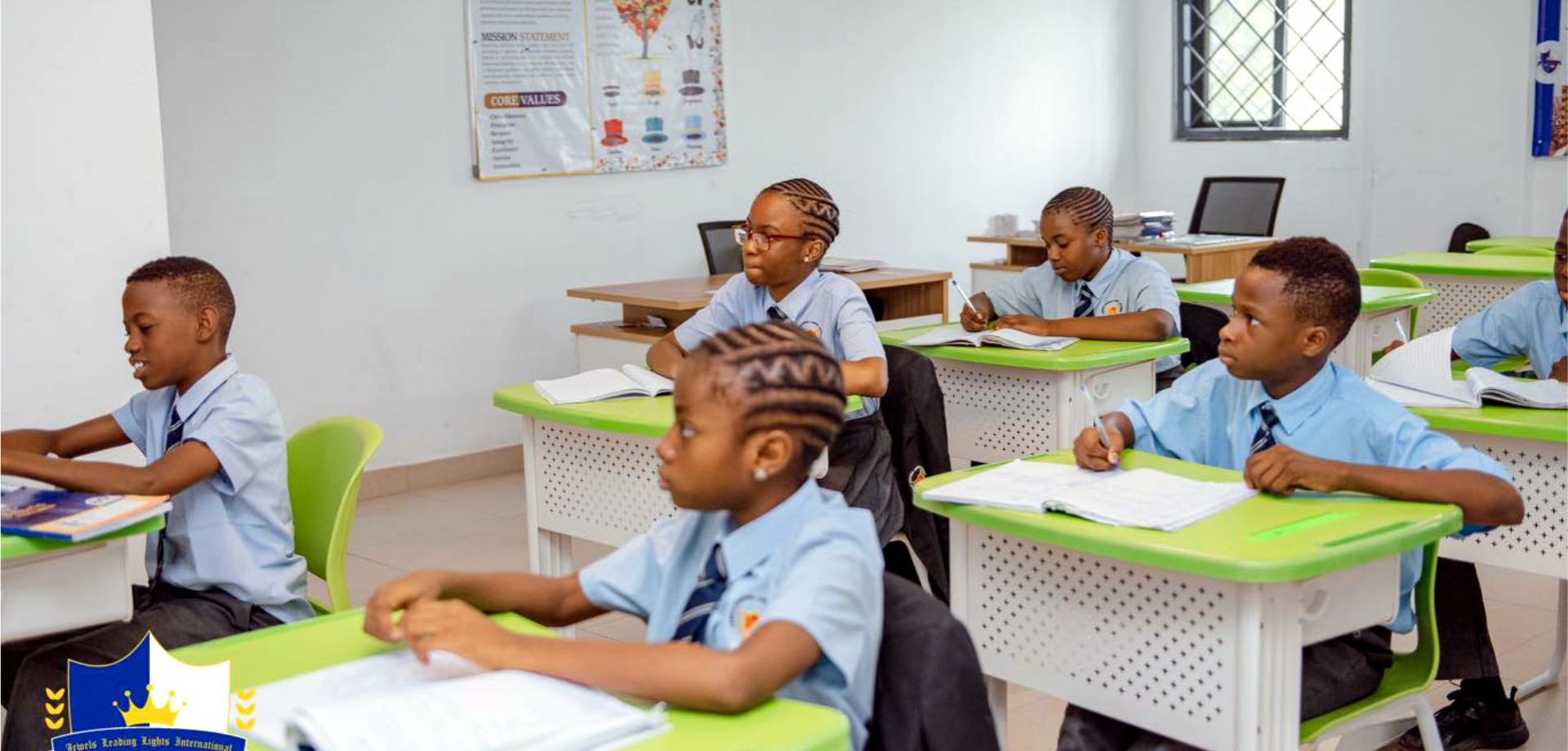 Students engaged in class